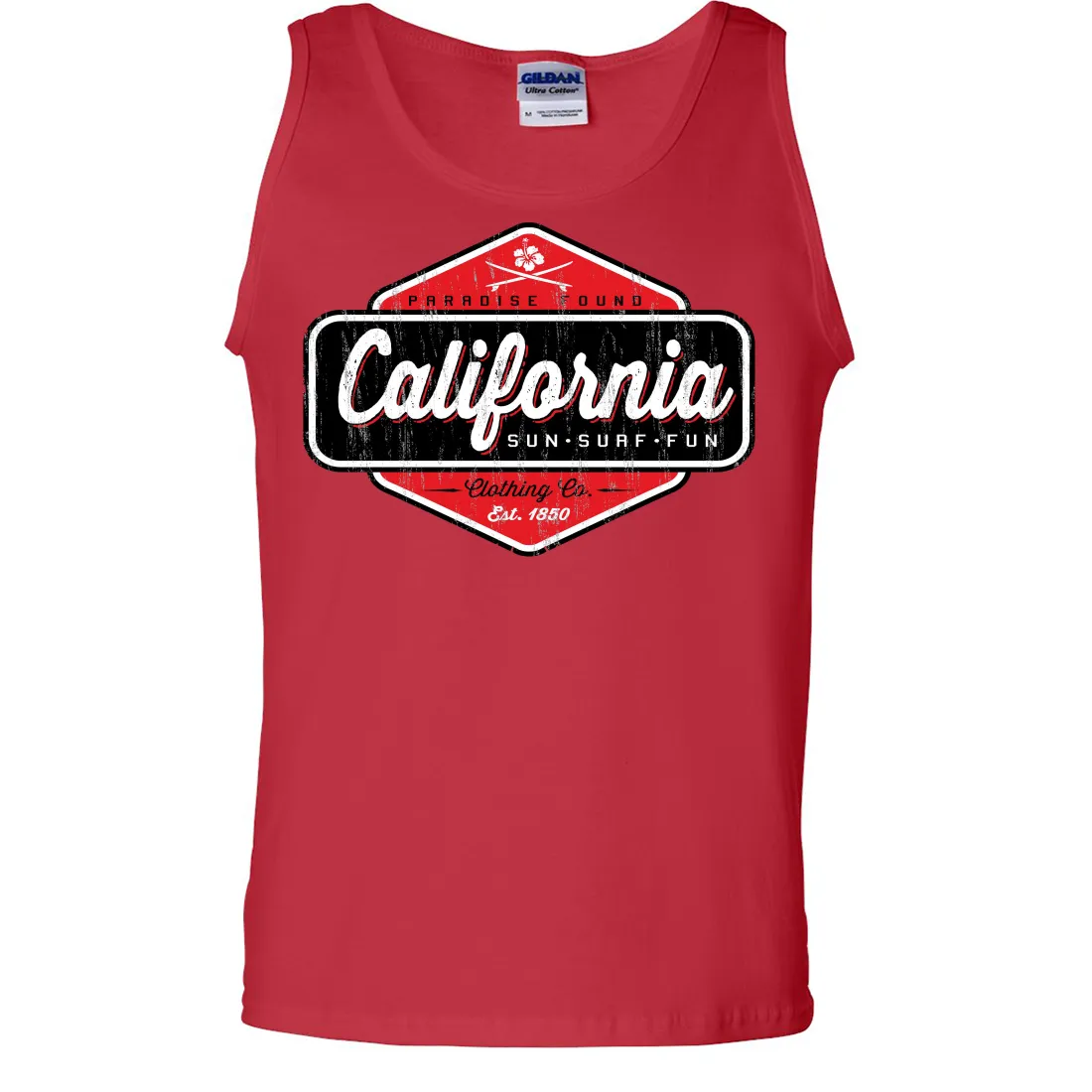 California Paradise Found Asst Colors Tank Top