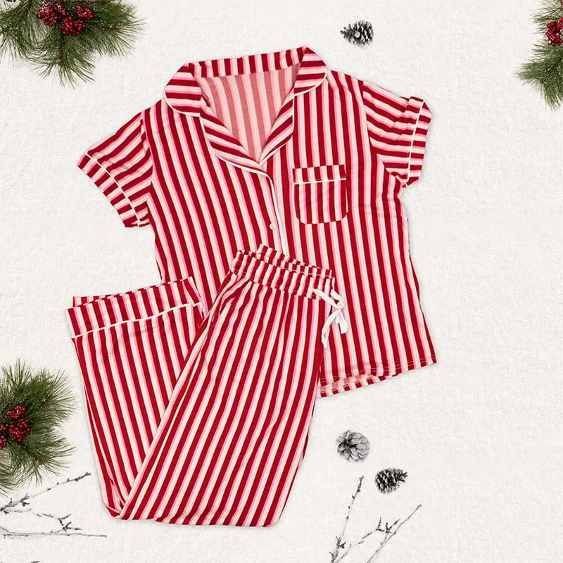 Candy Cane Lane Pajama Top