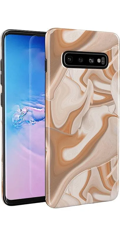 Caramel Delight | Marble Swirl Samsung Case