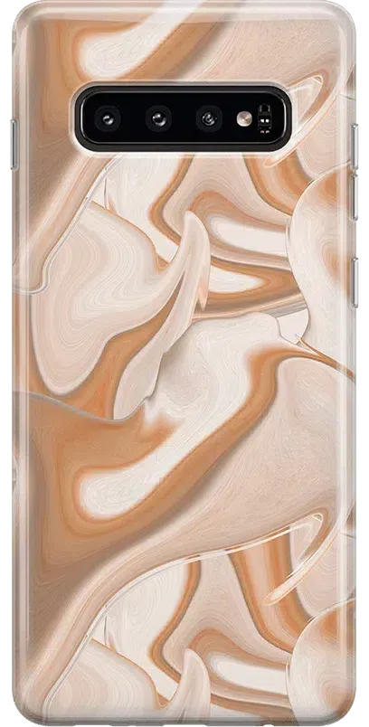 Caramel Delight | Marble Swirl Samsung Case