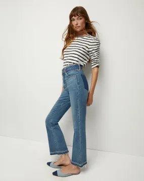 Carson Two-Tone Kick-Flare Jean