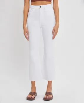 Cello High Rise Crop Flare Jeans