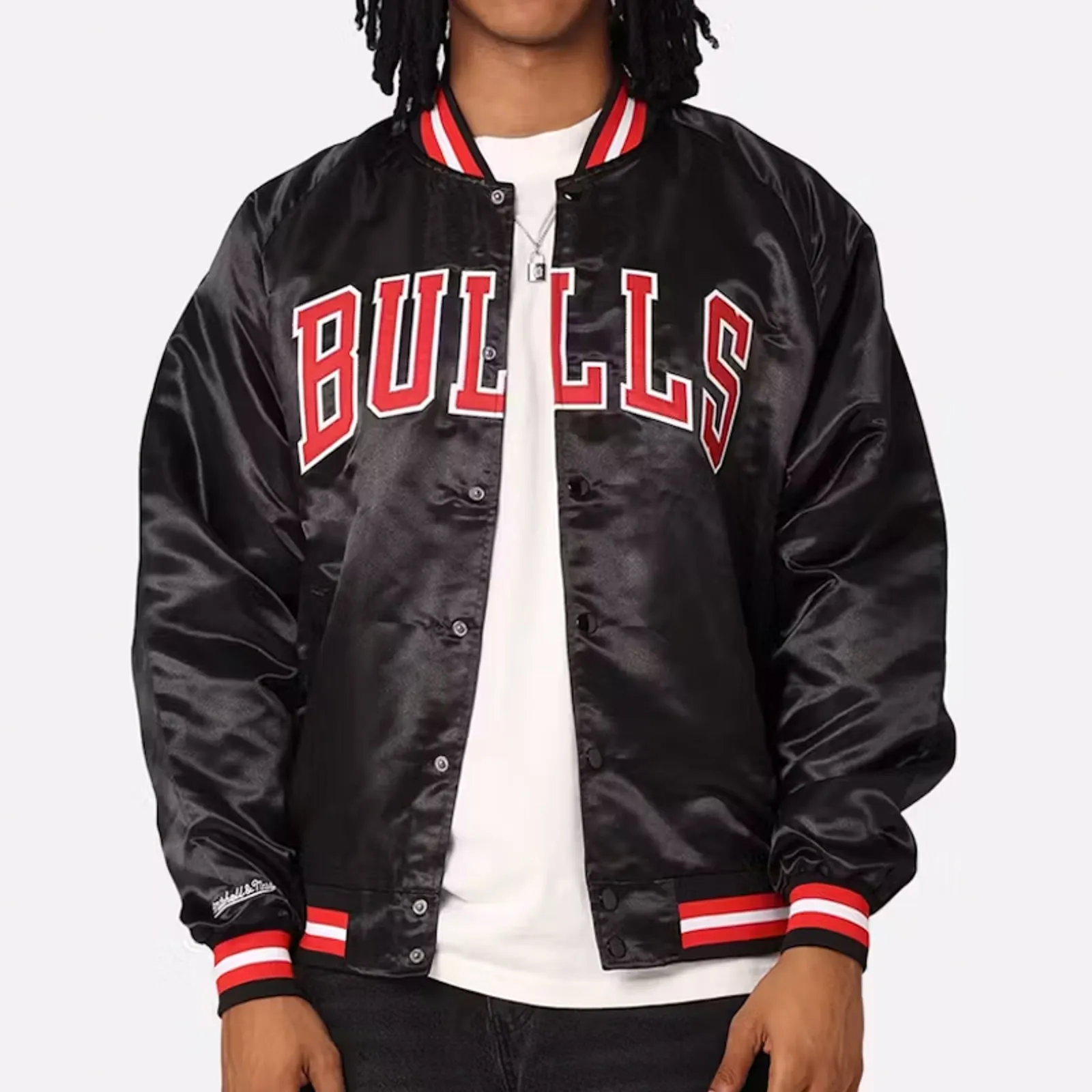 Chicago Bulls Lightweight Satin Jacket NBA By Mitchell & Ness