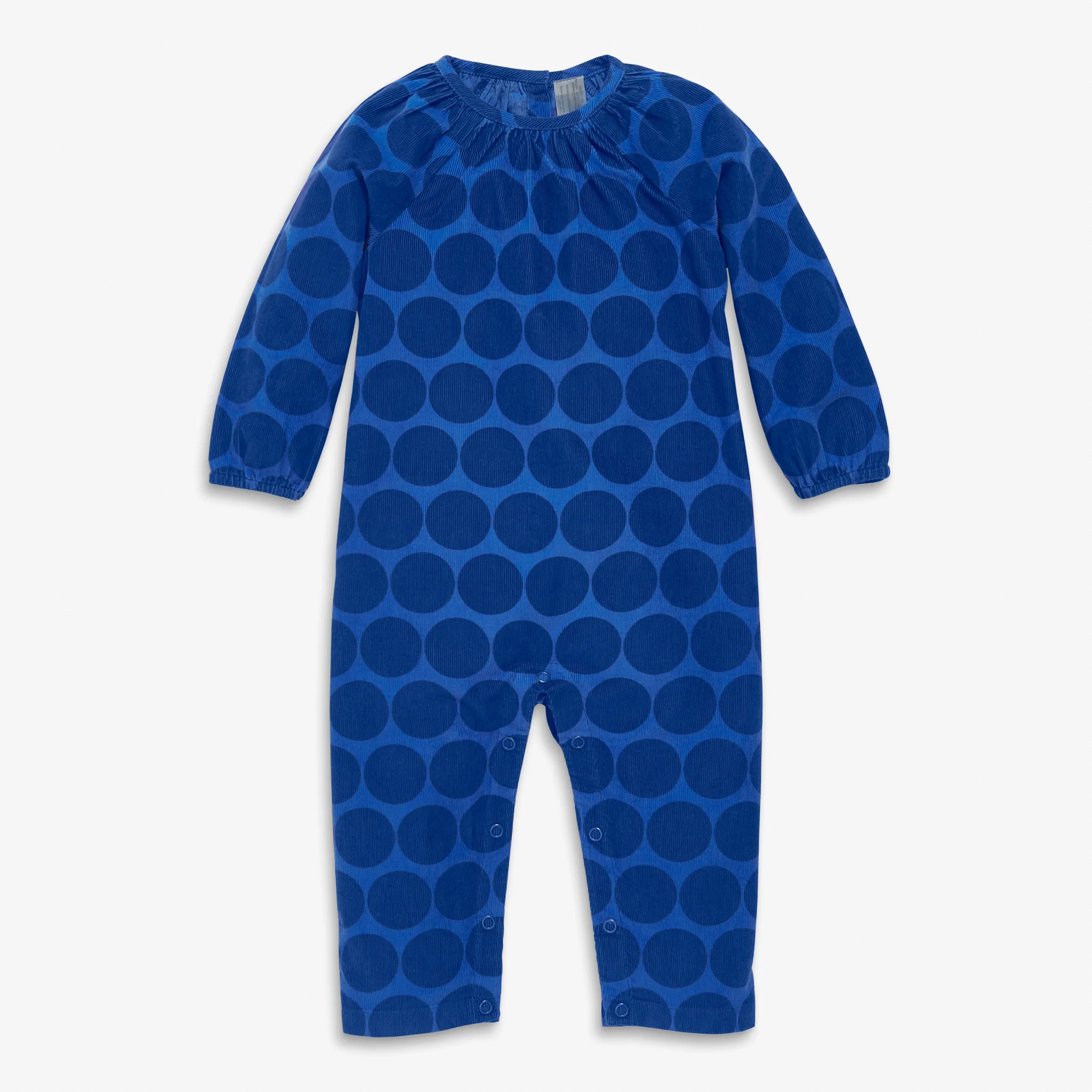 Clearance baby corduroy romper in cutout dot