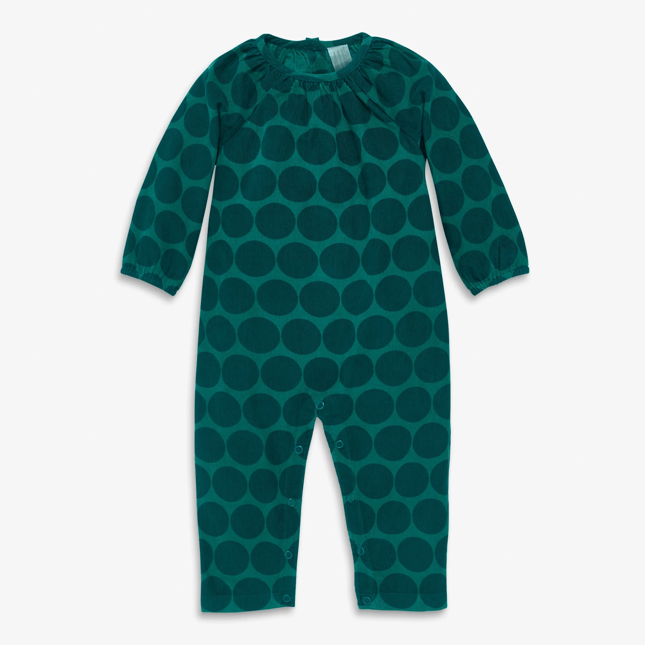 Clearance baby corduroy romper in cutout dot