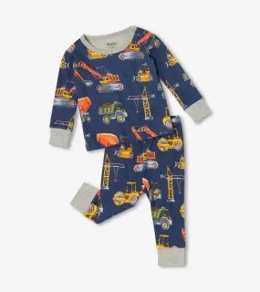 Construction Trucks Organic Cotton Pajama Set | Hatley