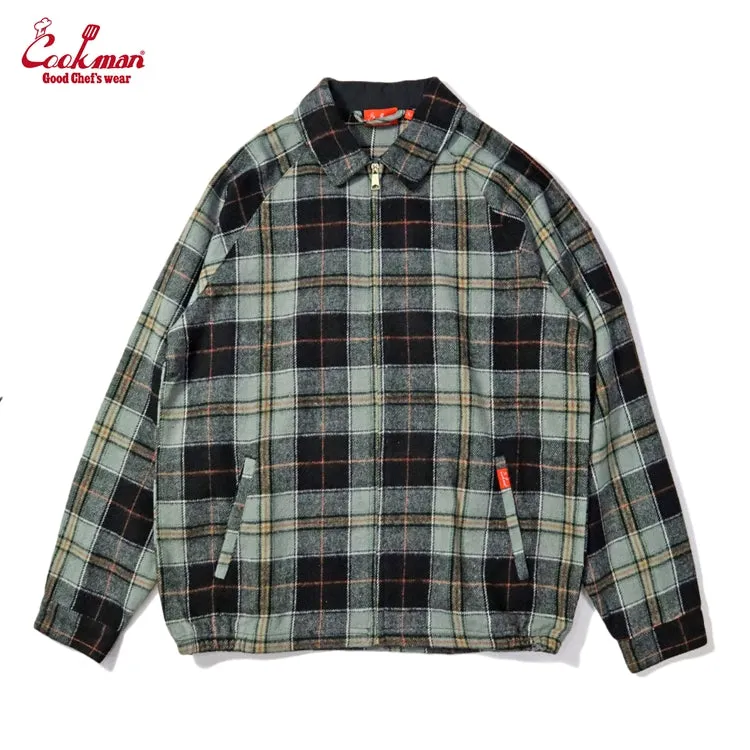 Cookman Delivery Jacket - Woolmix Tartan : Canadian Black