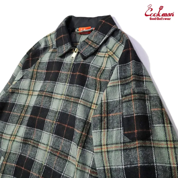 Cookman Delivery Jacket - Woolmix Tartan : Canadian Black