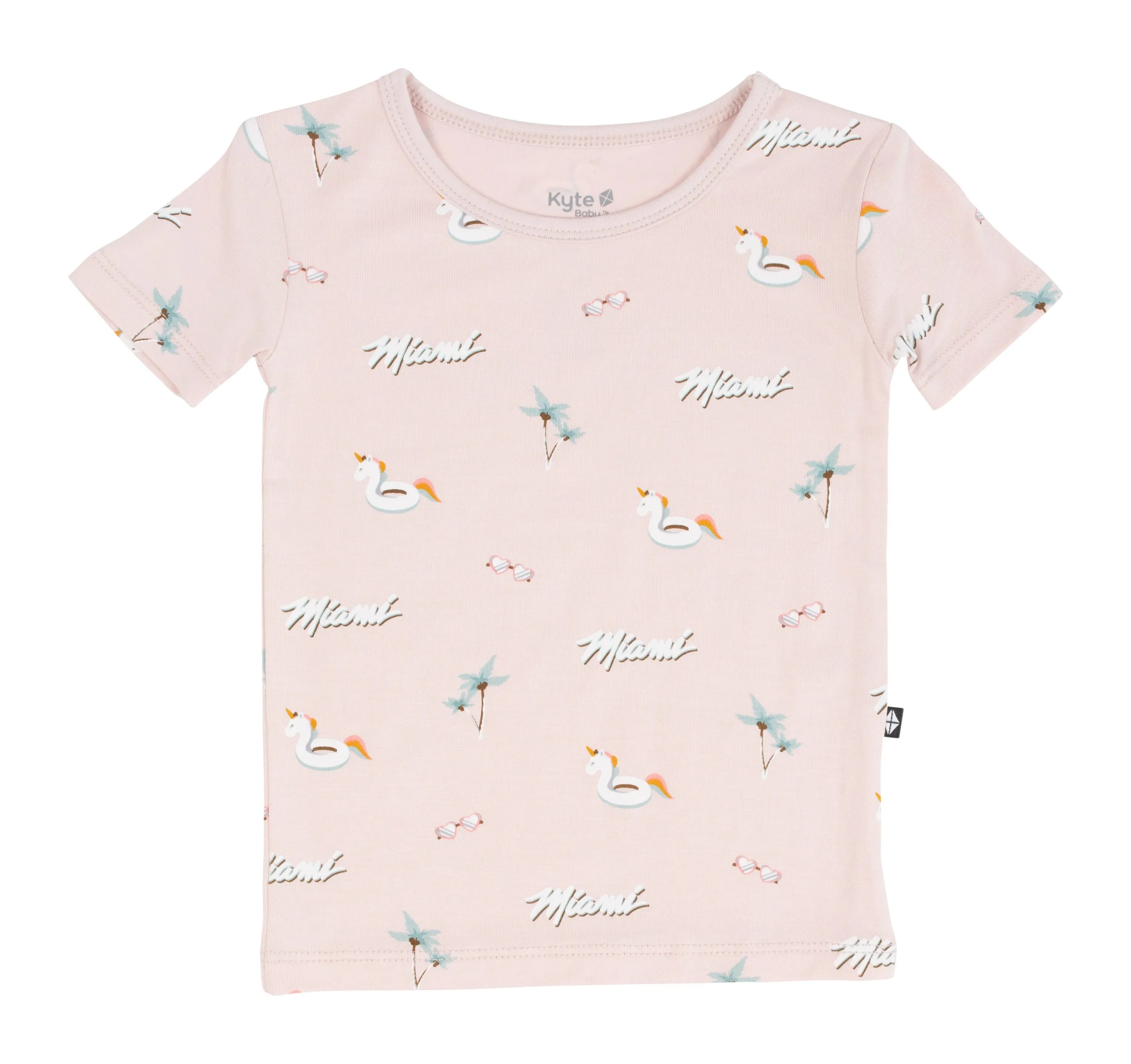 Court Culture x Kyte Baby Beach Blush Toddler Short Sleeve PJ Set