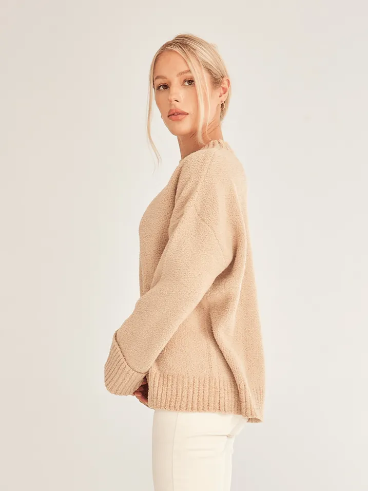 Crewneck Oversized Knit Pullover Sweater