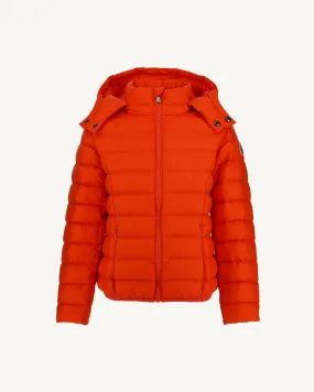 Dark orange Gold 2.0 kid's Grand Froid hooded puffer jacket