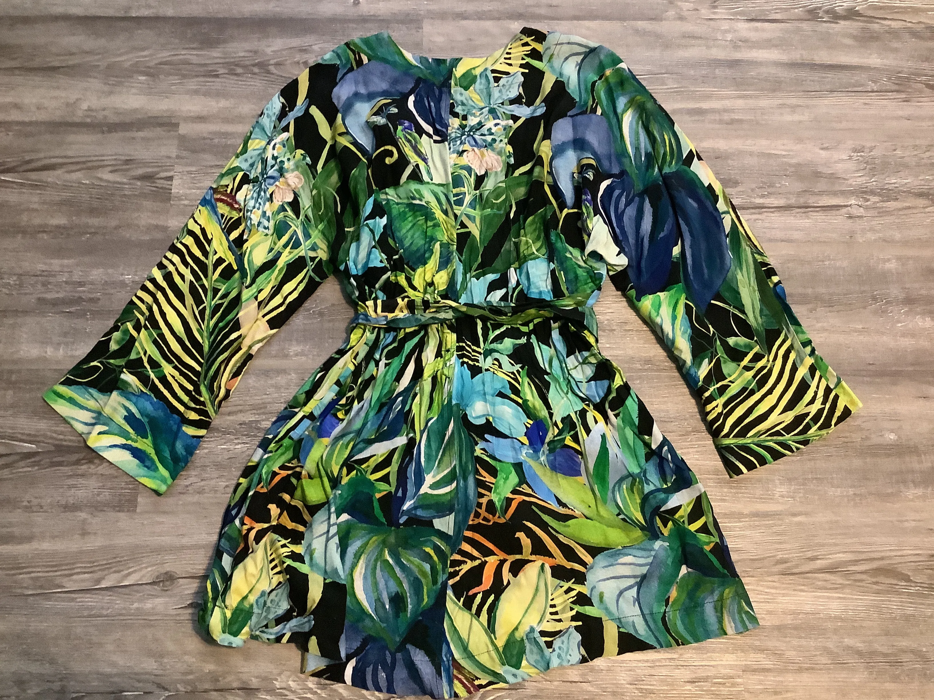 Dress Casual Short By H&m In Tropical Print, Size: S