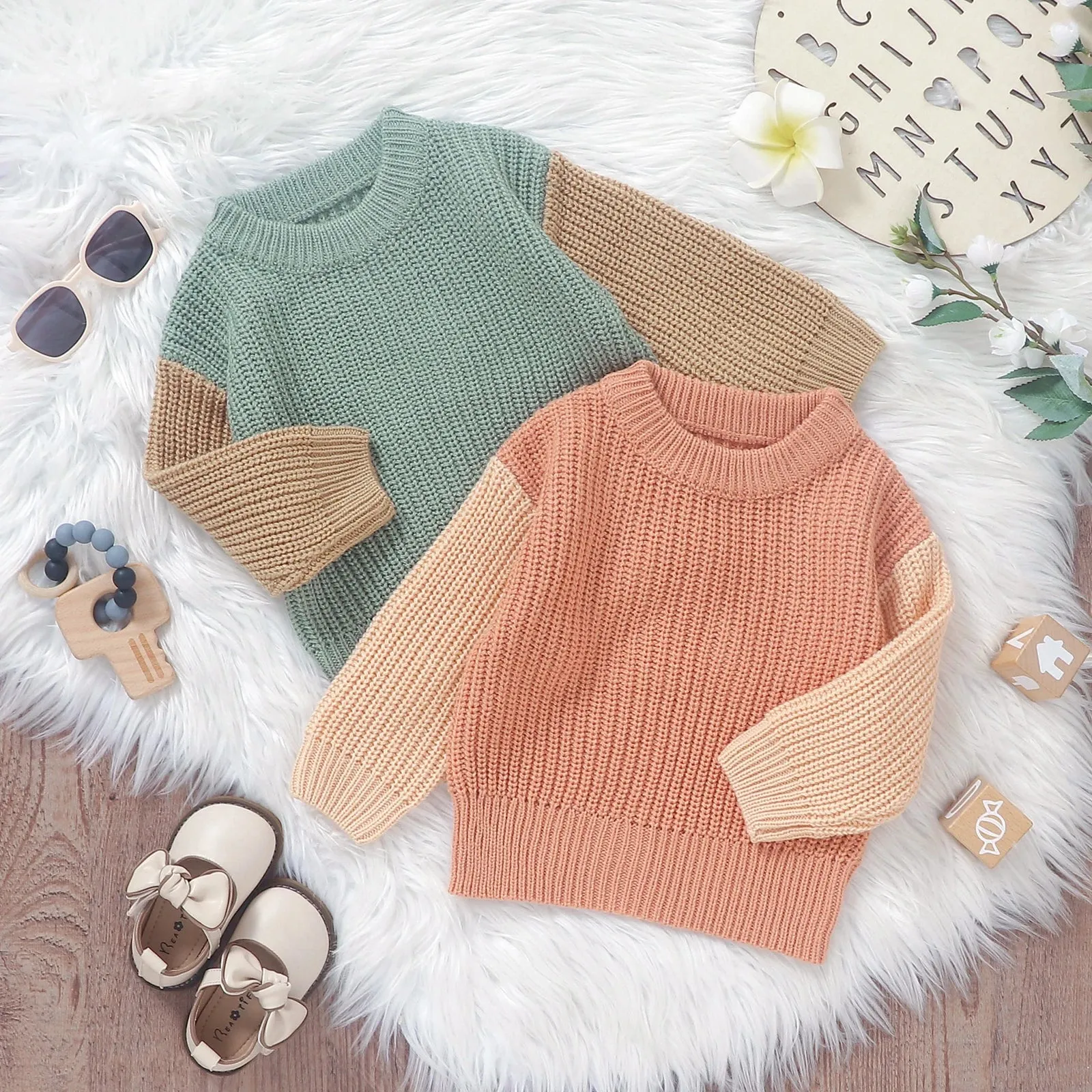 FALL VIBES Knitted Sweater