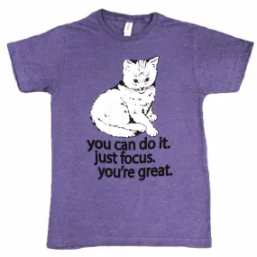 Focus Cat T-shirt - Grape Soda