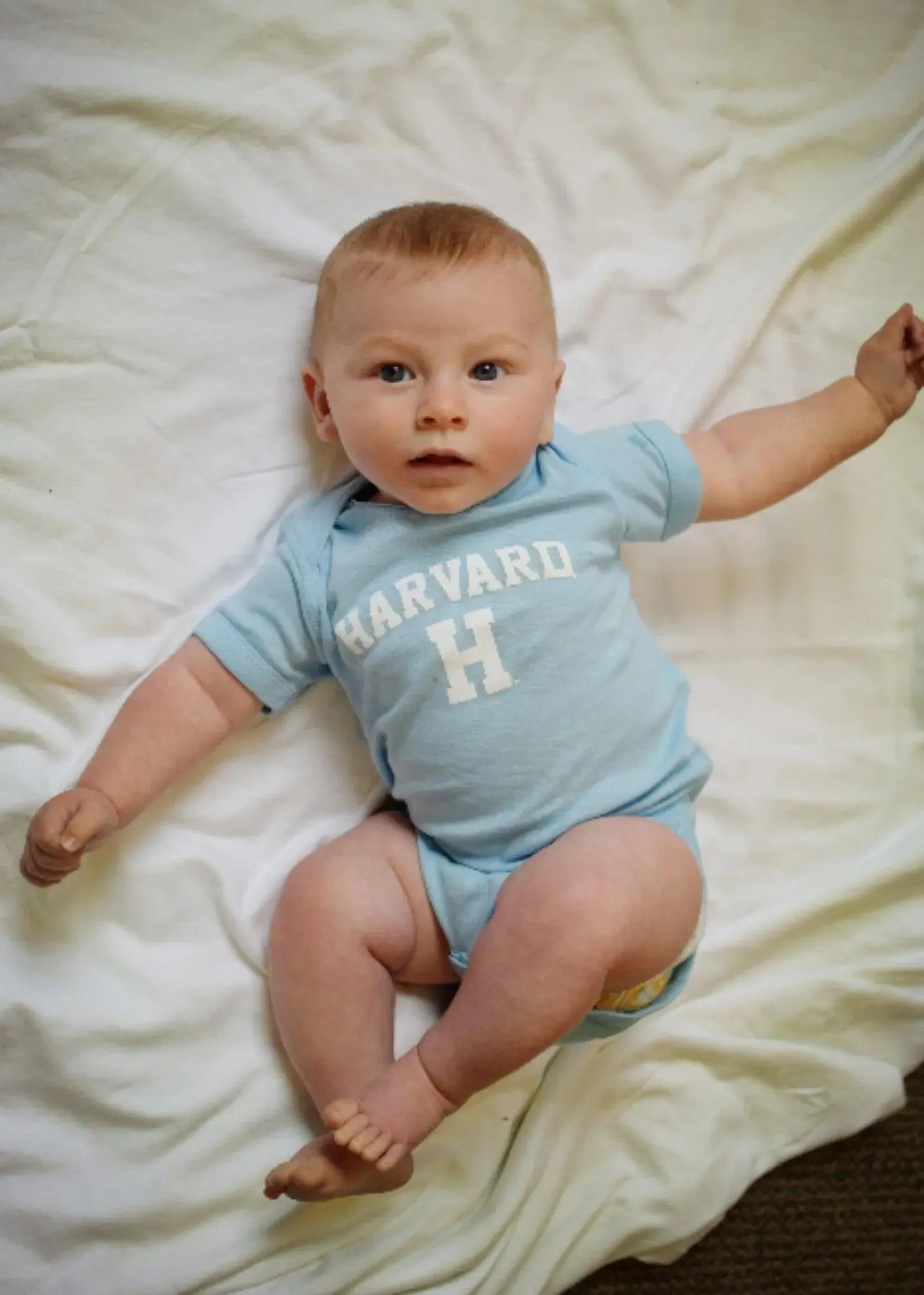 Harvard H Infant Onesie