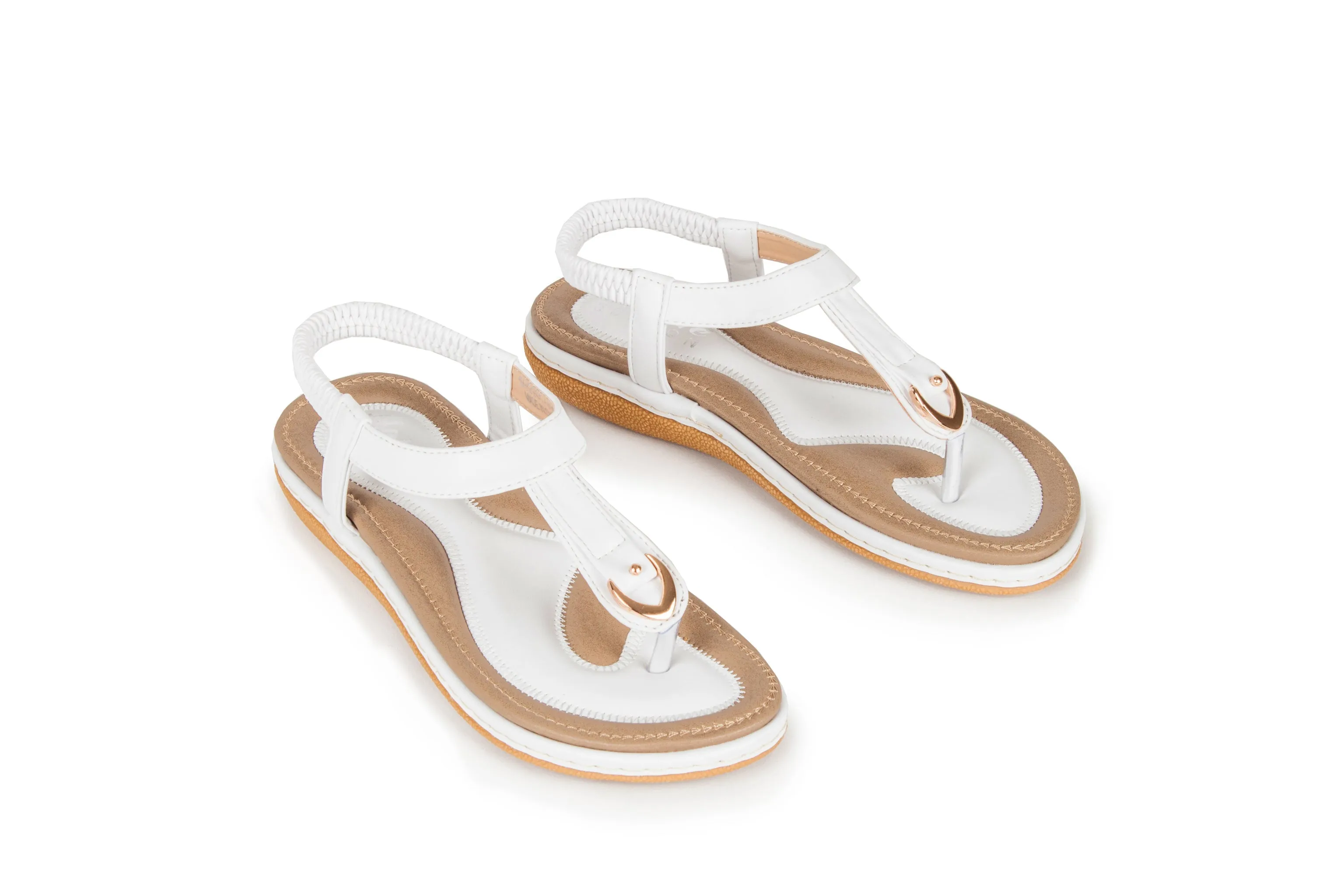 Haute Edition Women's Summer Slip-on Comfort Sandals