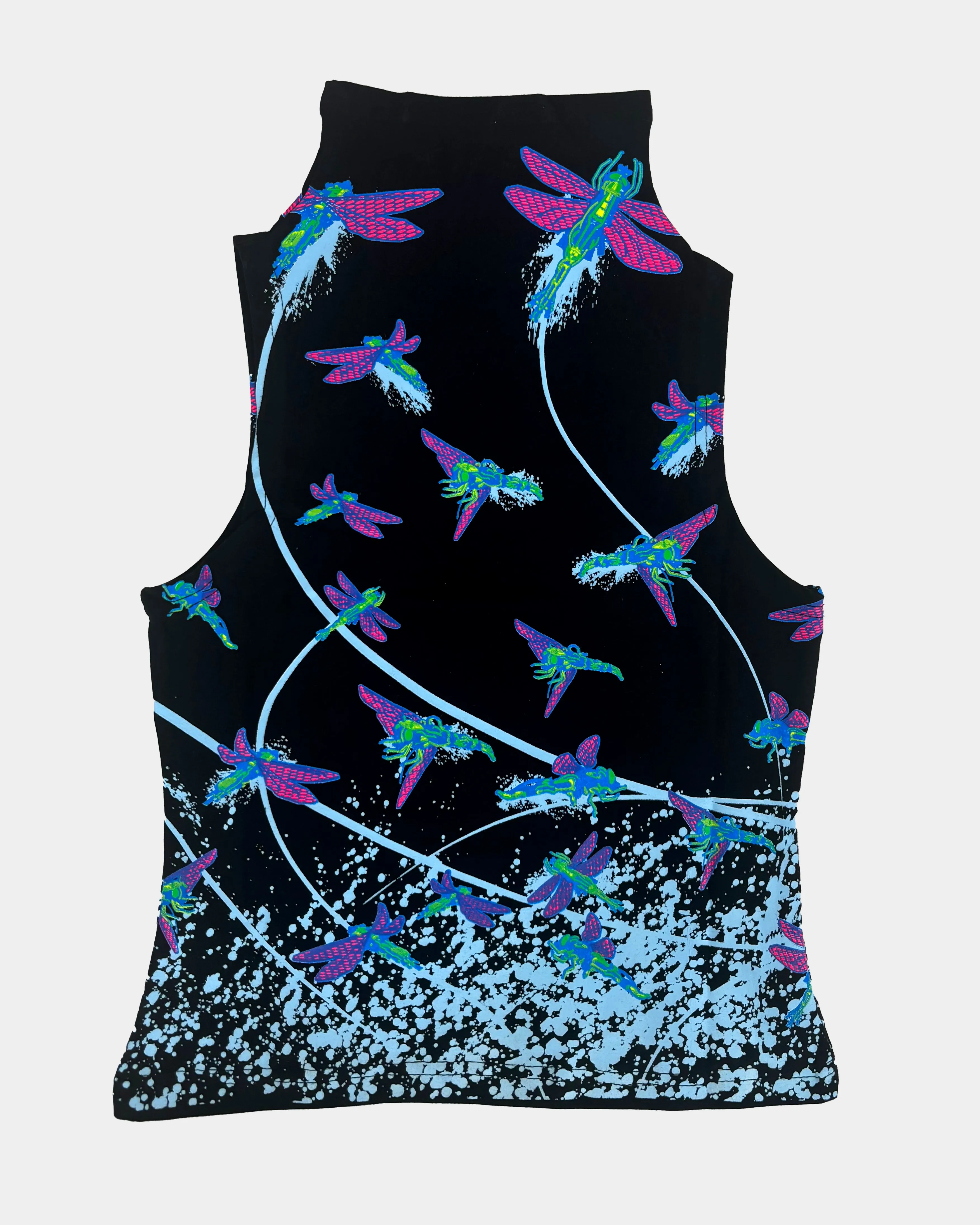 HIGH NECK VEST BUTTERFLIES