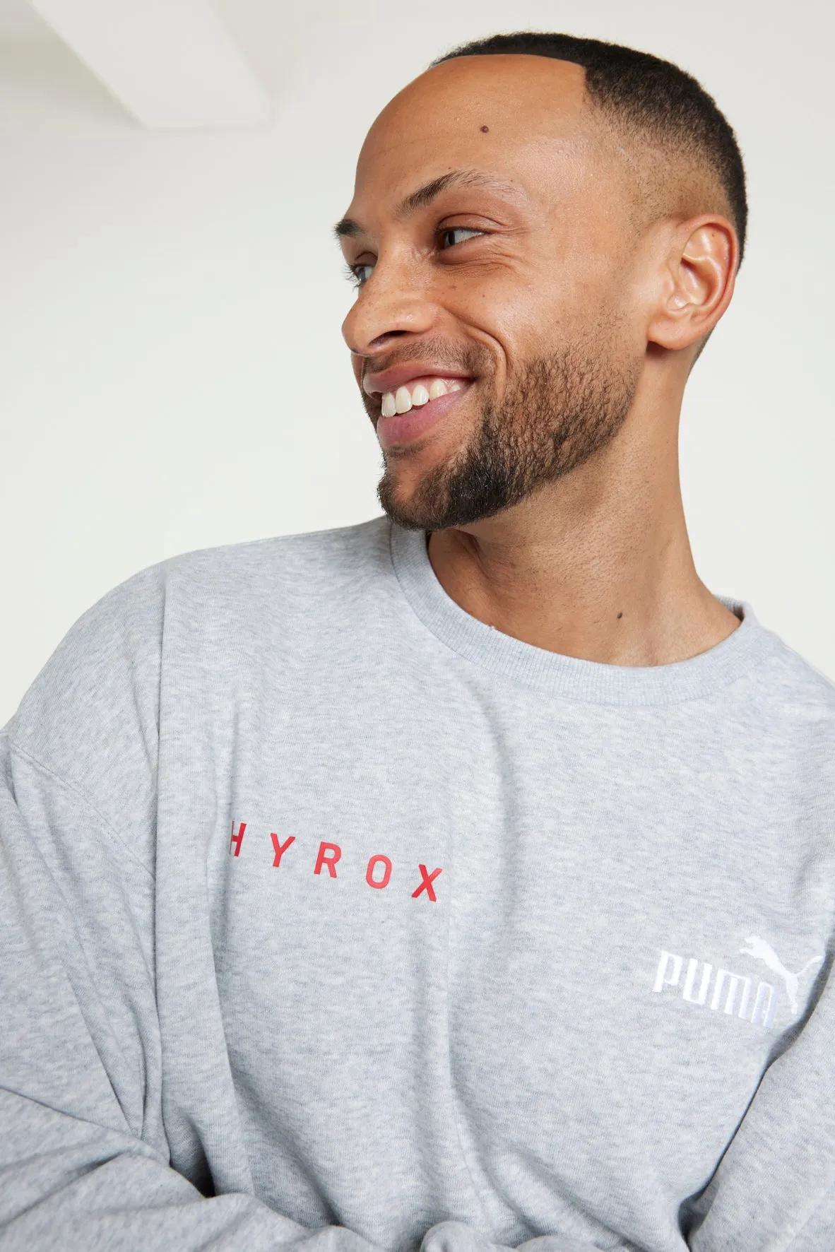 HYROX|PUMA Relaxed Sweater M - Gray