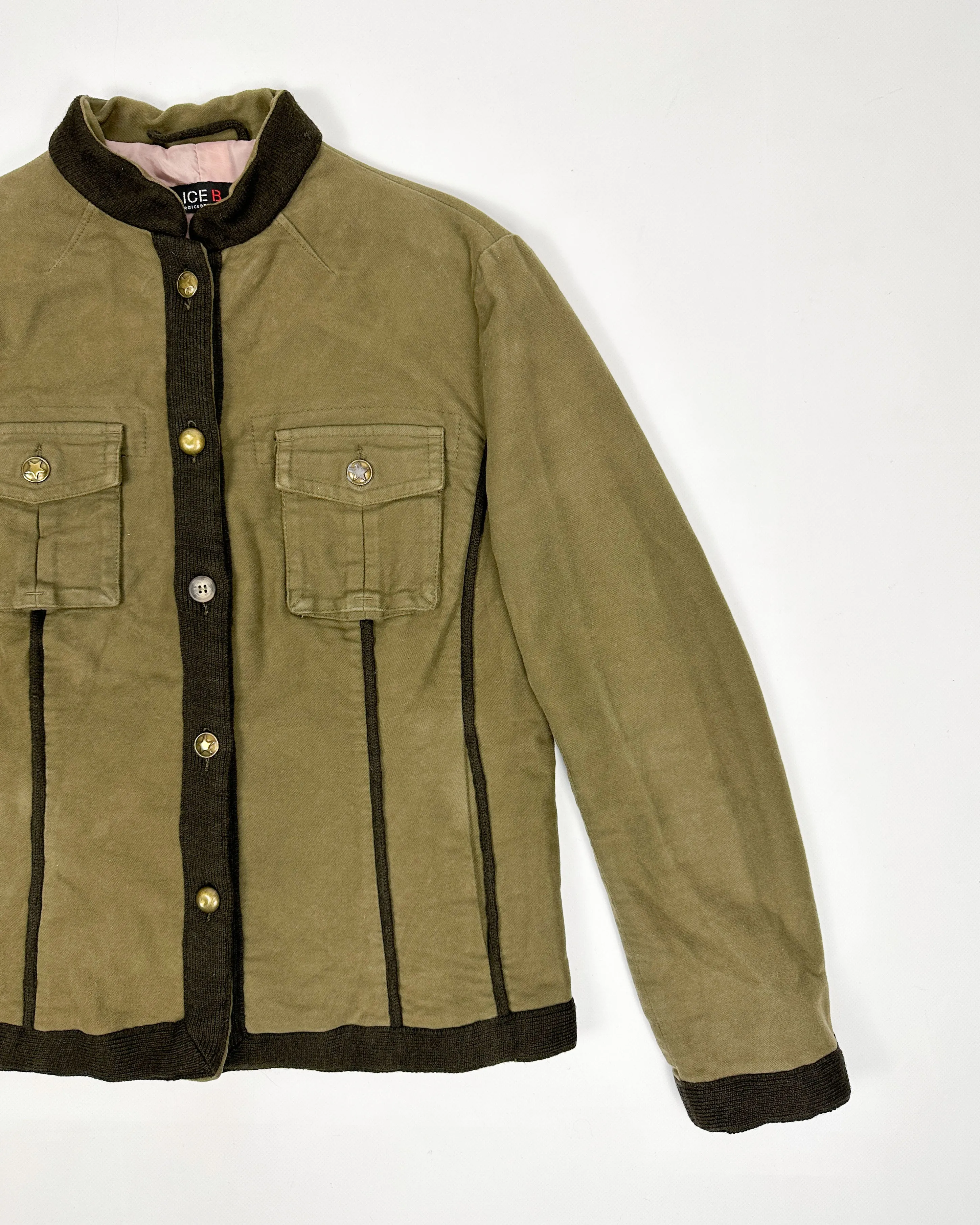 Ice B By Iceberg Utility Green Blazer 2000's