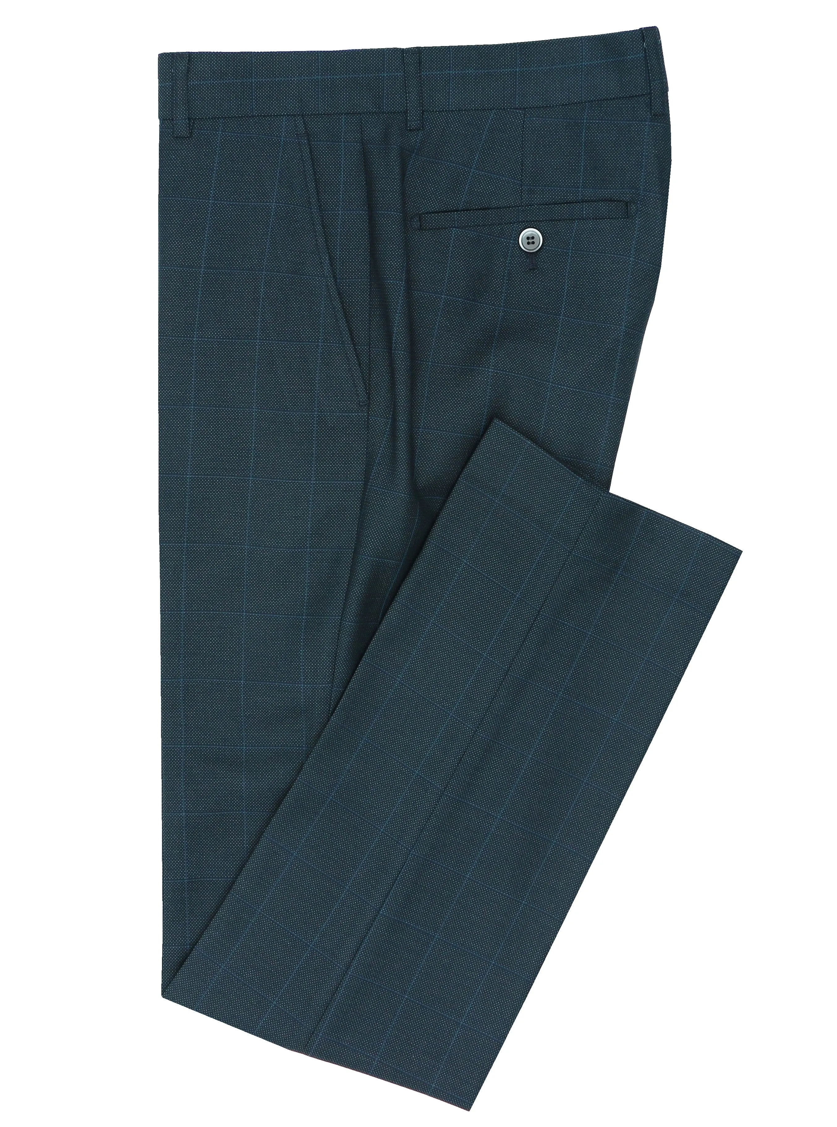 Jasper Edward Green Checked Suit