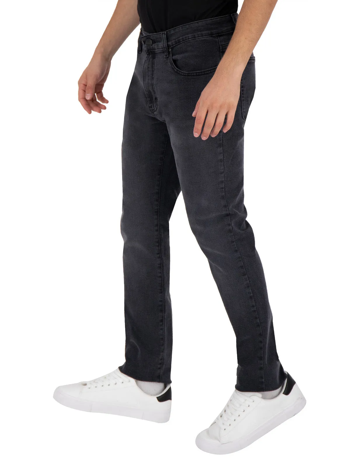 Jeans de Mezclilla Slim Fit - Grey Washed