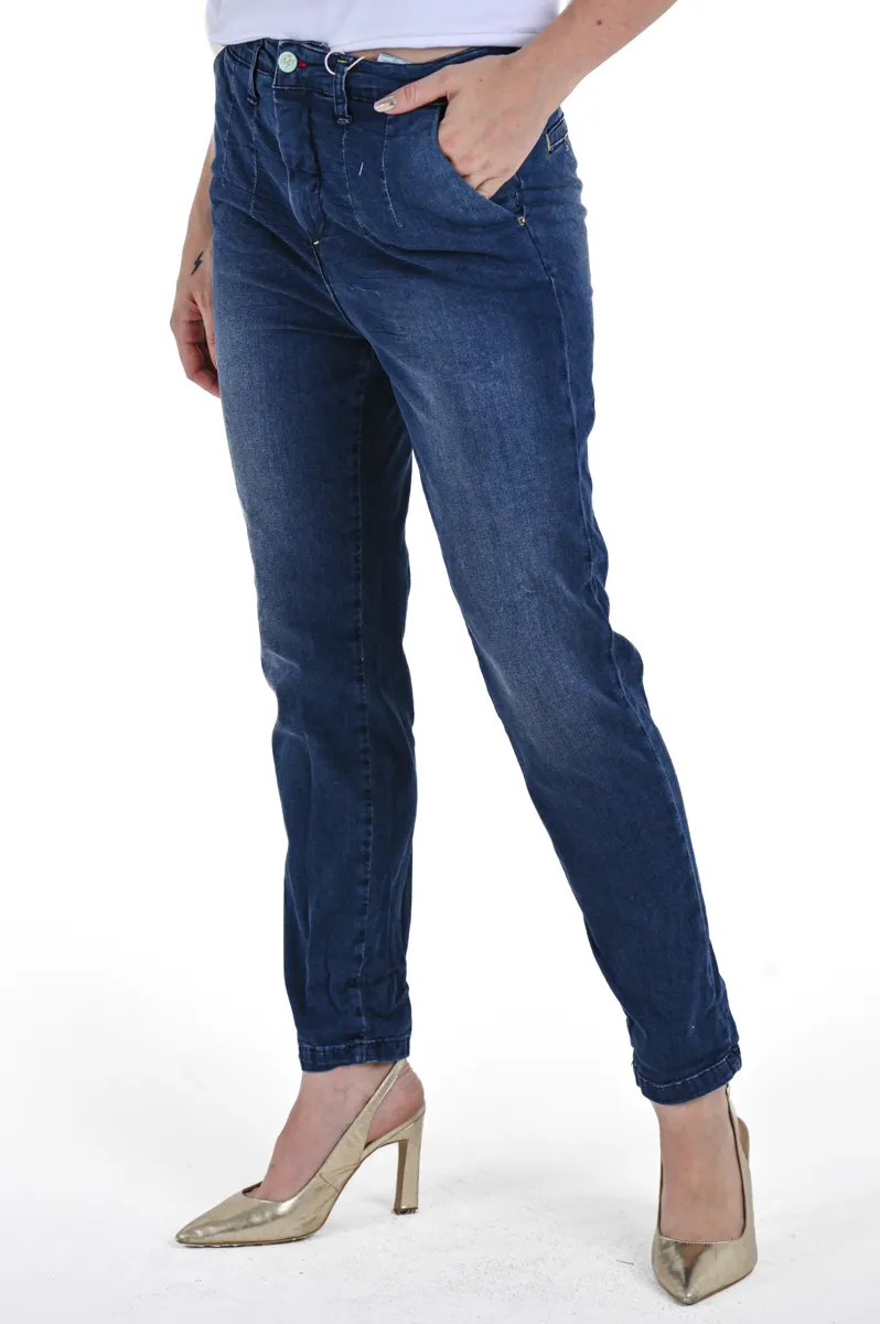 Jeans donna slim Sonia Marmorizzato SS24