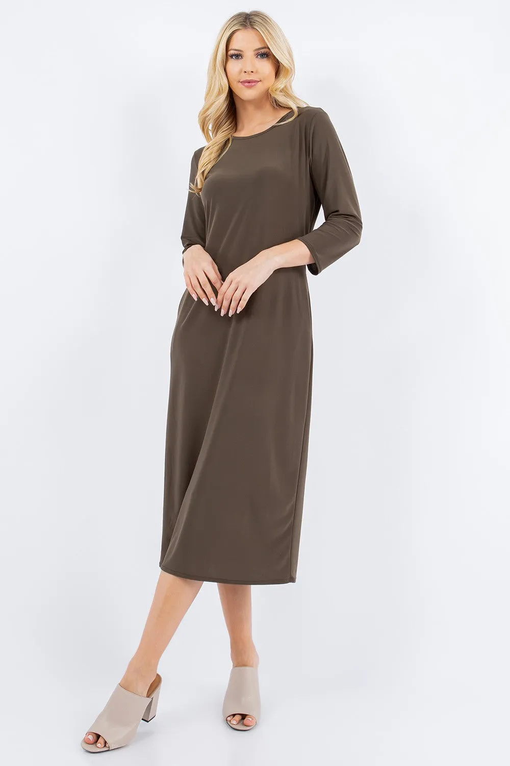 Joy Layering Dress-Olive