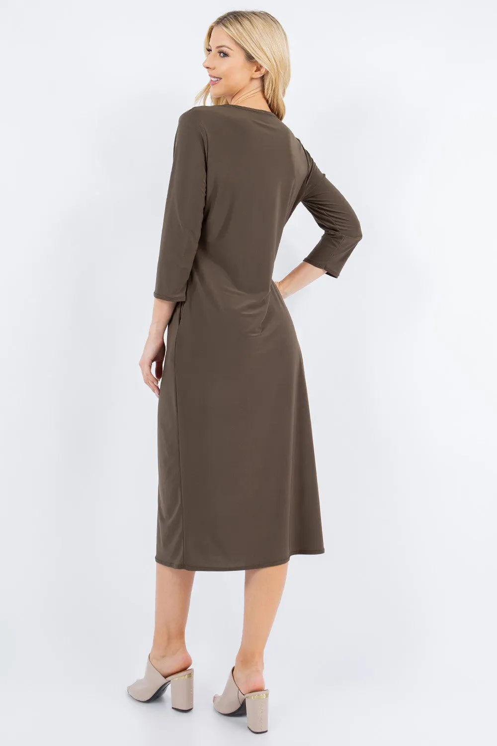 Joy Layering Dress-Olive