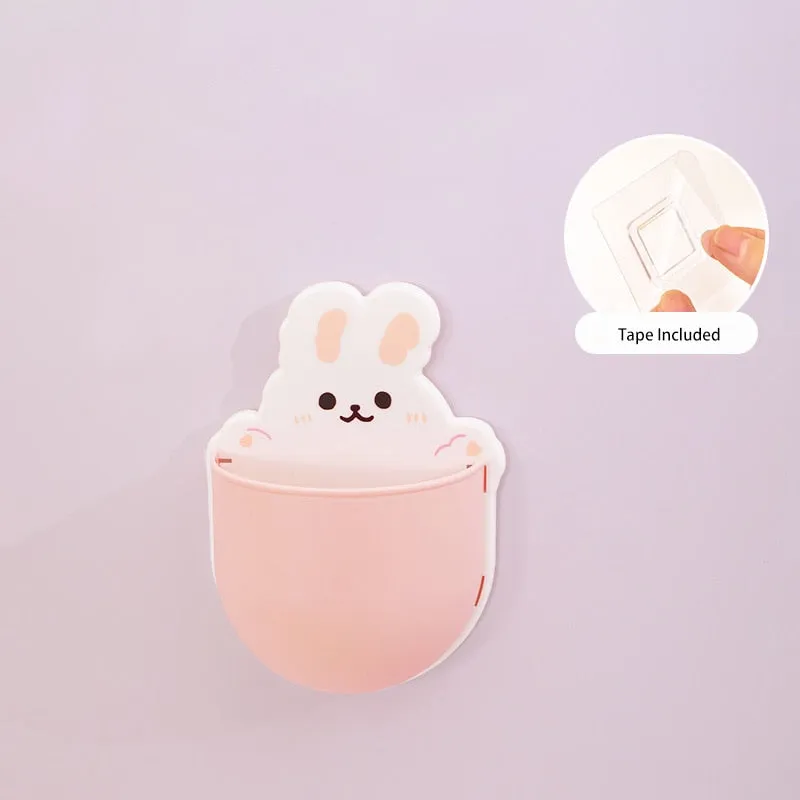 Kawaii Self-adhesive Wall Mount Holder