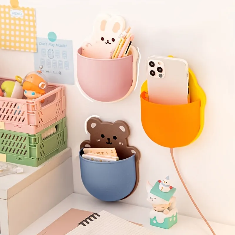 Kawaii Self-adhesive Wall Mount Holder