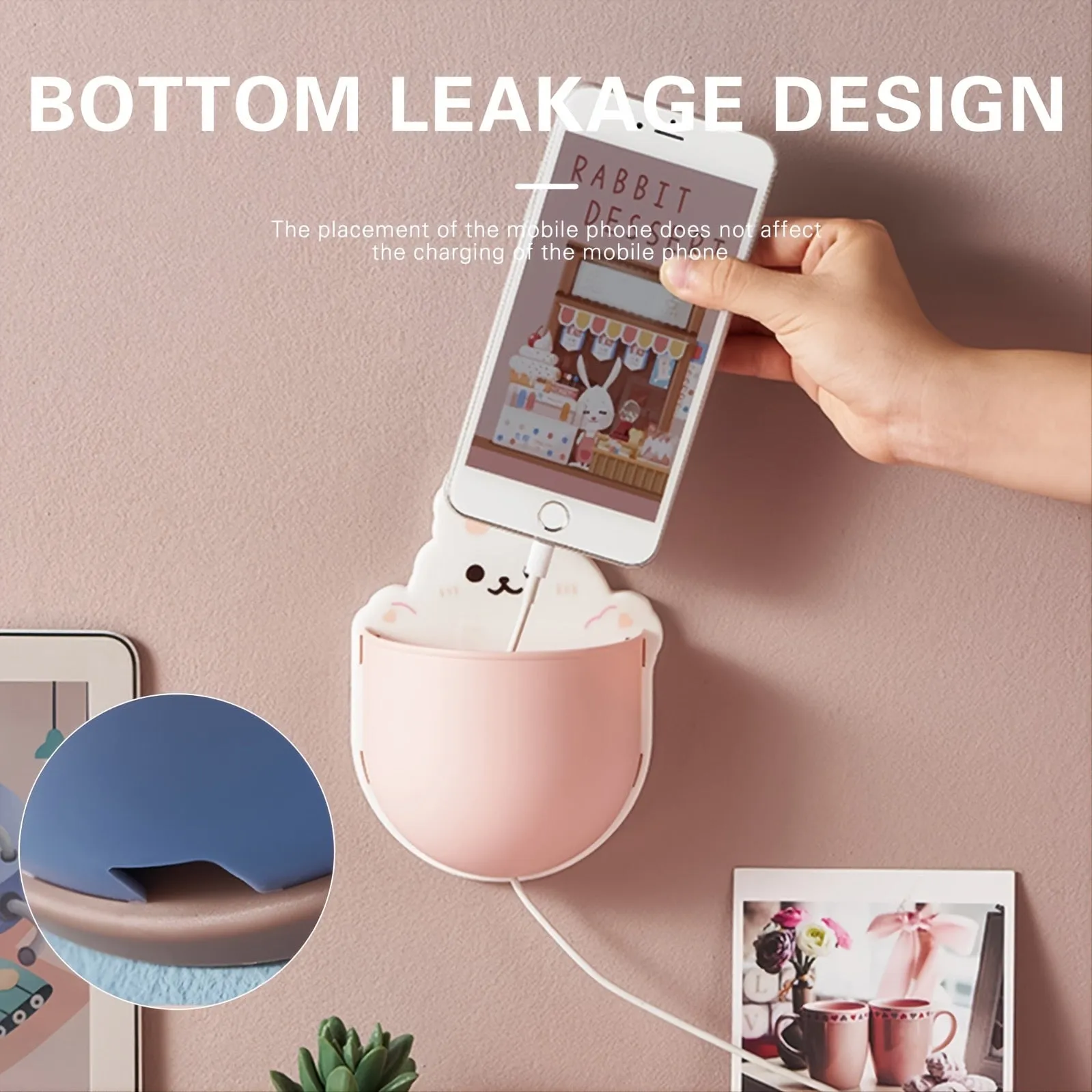 Kawaii Self-adhesive Wall Mount Holder