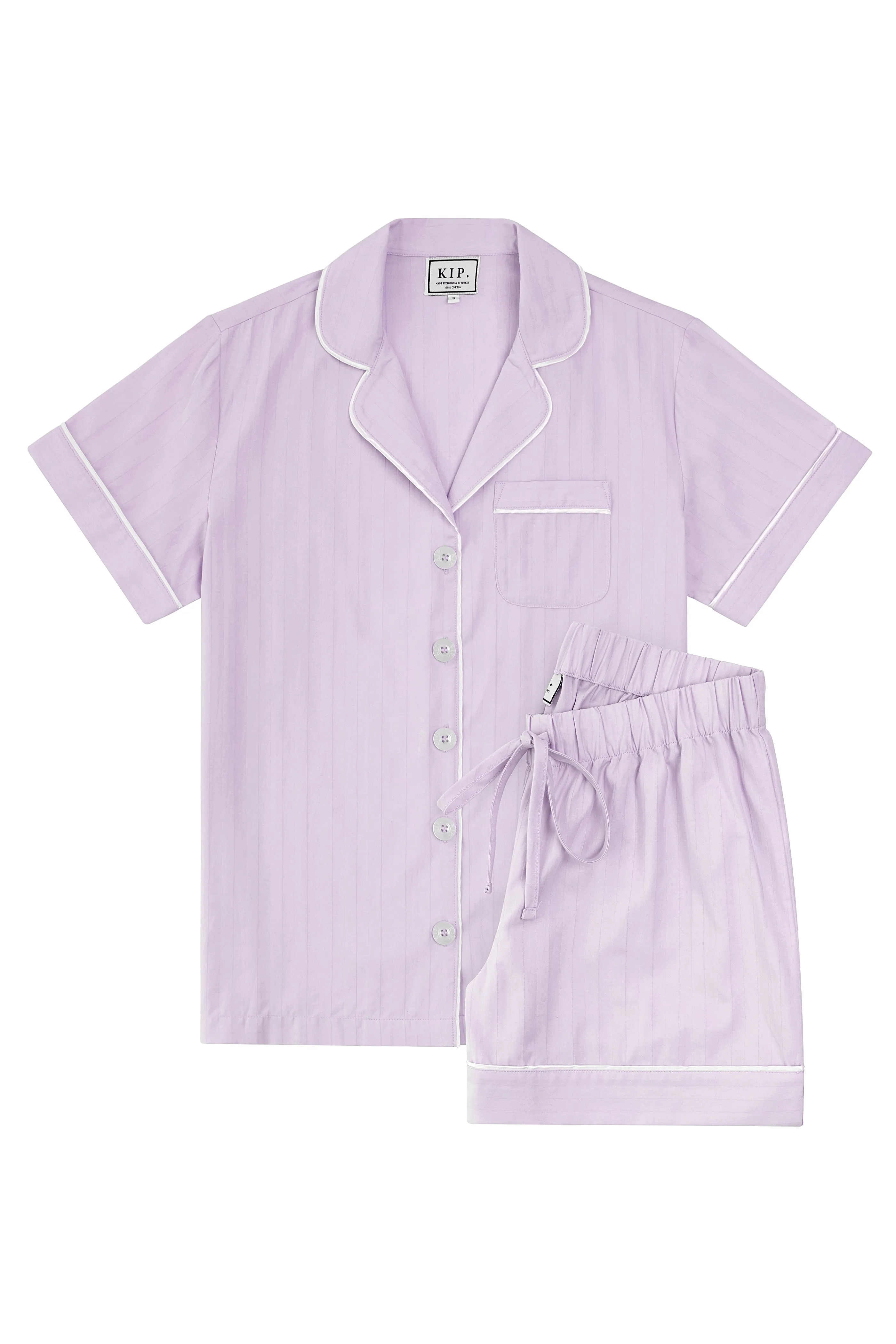 KIP Premium Cotton Short Set in Lavender