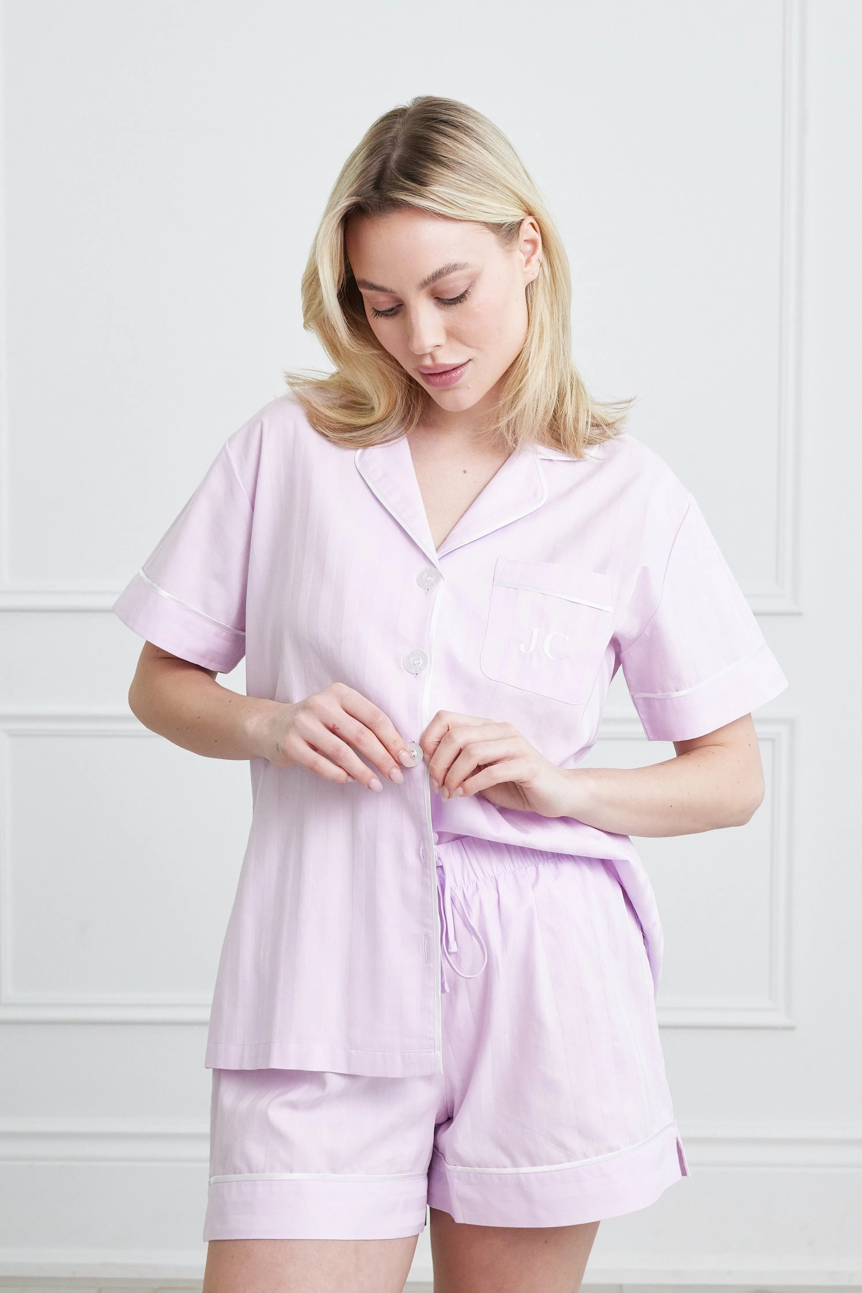 KIP Premium Cotton Short Set in Lavender