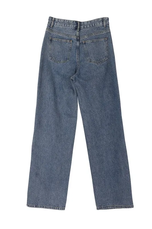 Light Denim Mom Jeans