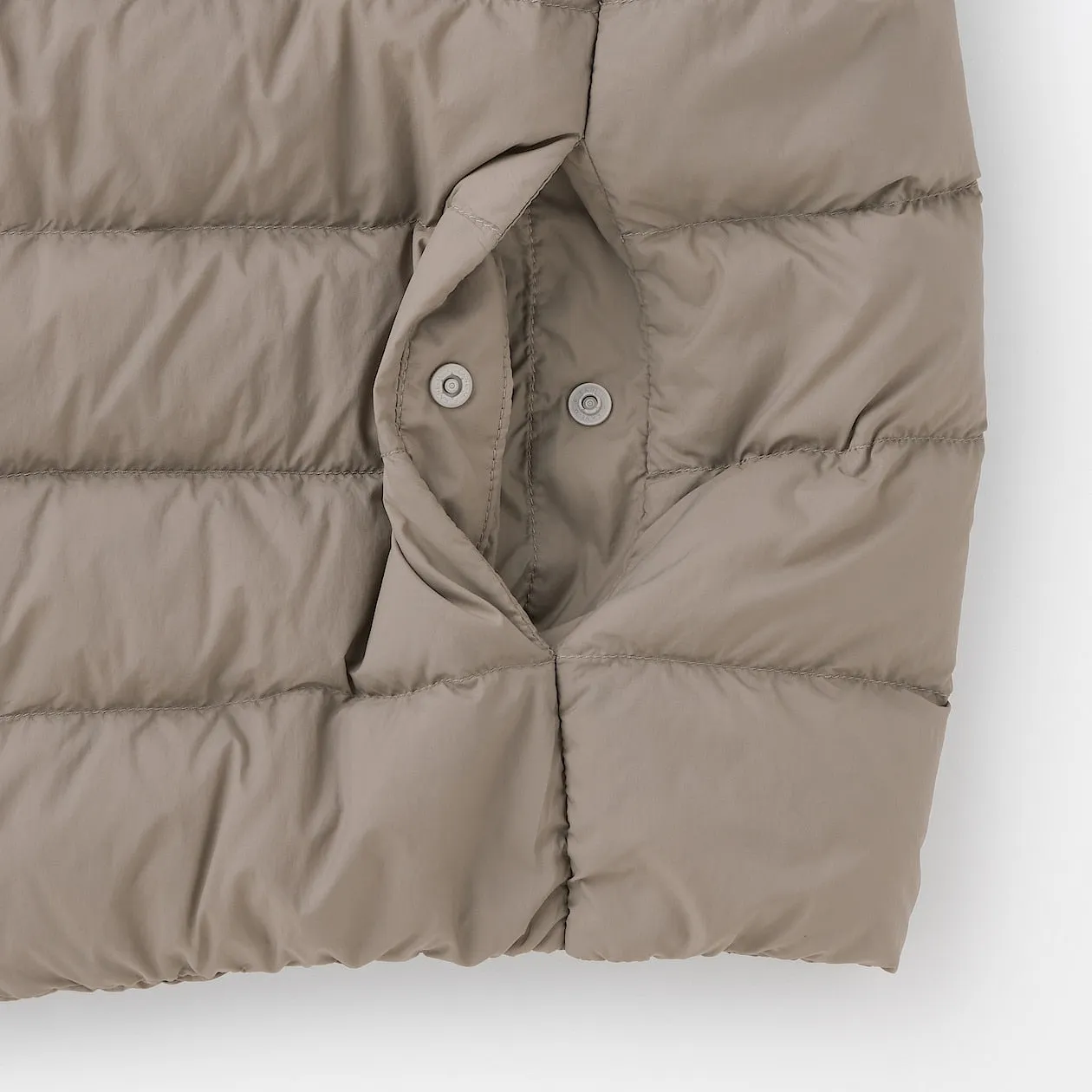 Lightweight Pocketable Collarless Down Vest