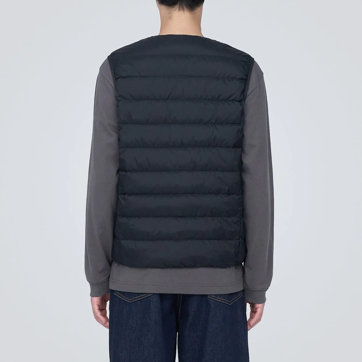 Lightweight Pocketable Collarless Down Vest