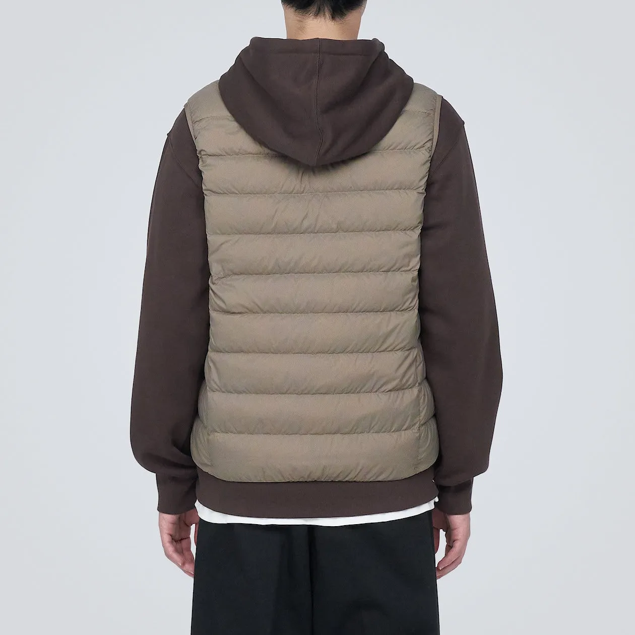 Lightweight Pocketable Collarless Down Vest