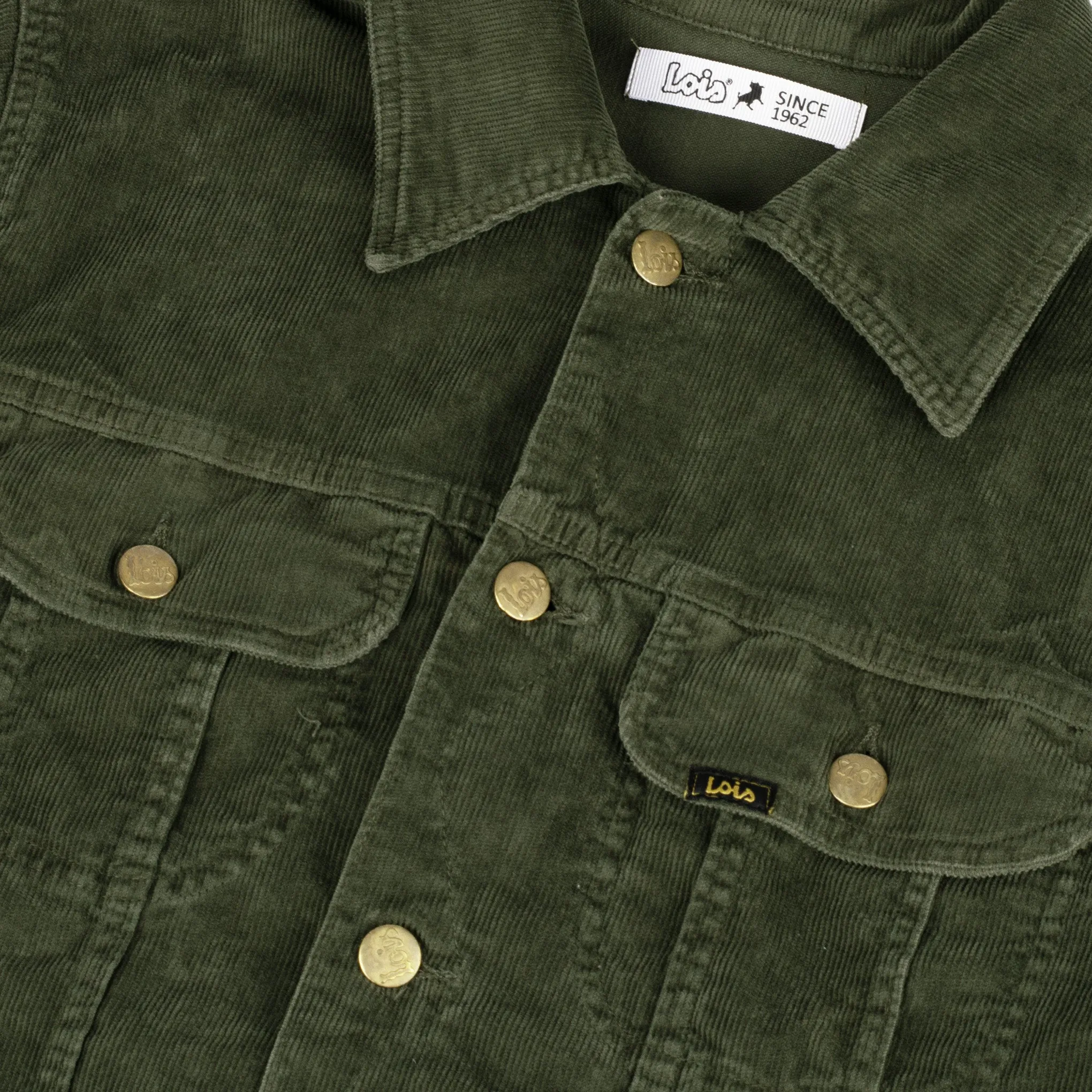 Lois Jeans Tejana Thin Cord Jacket Olive Green