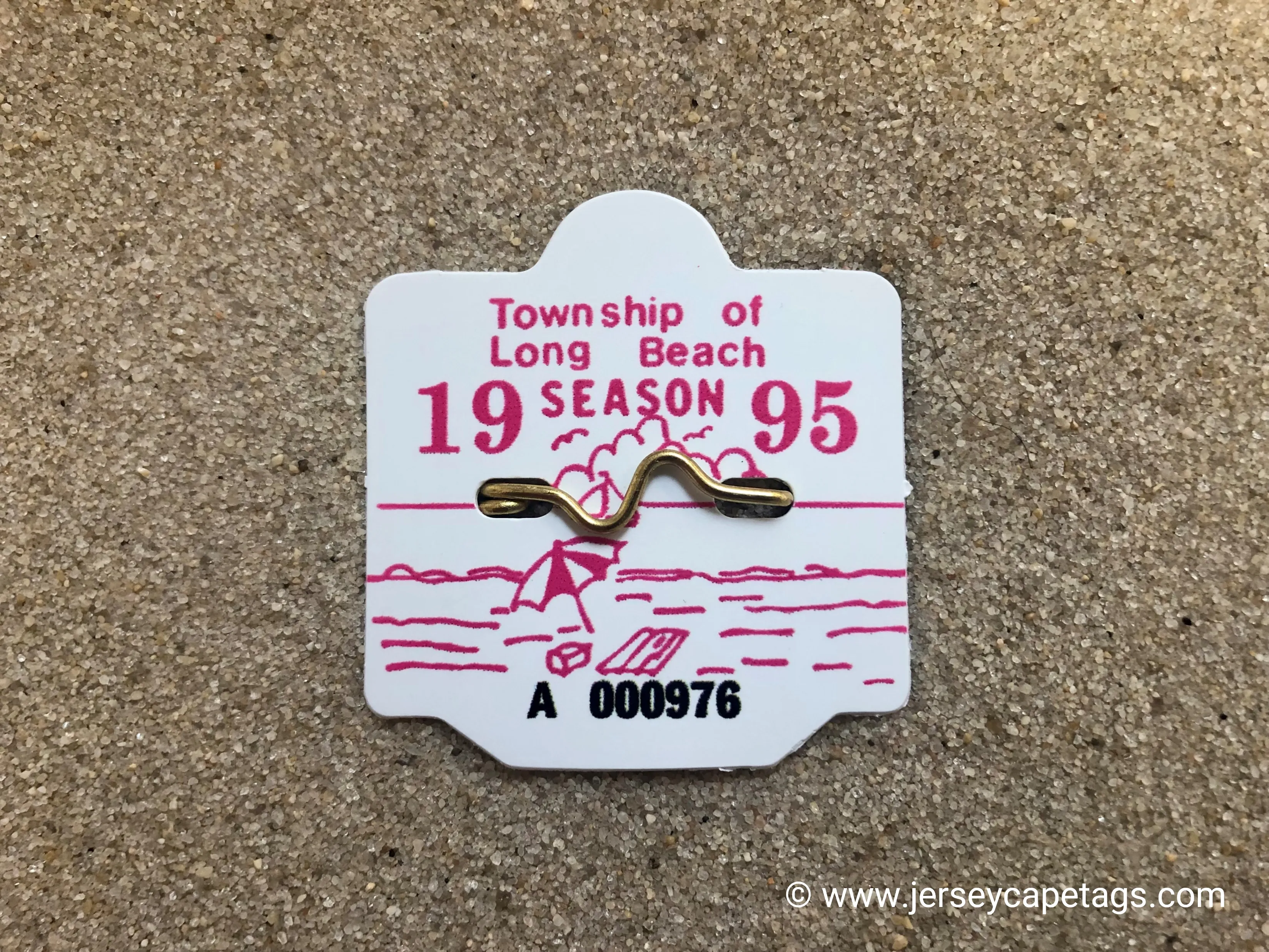 Long Beach Township 1995 Seasonal Beach Badge