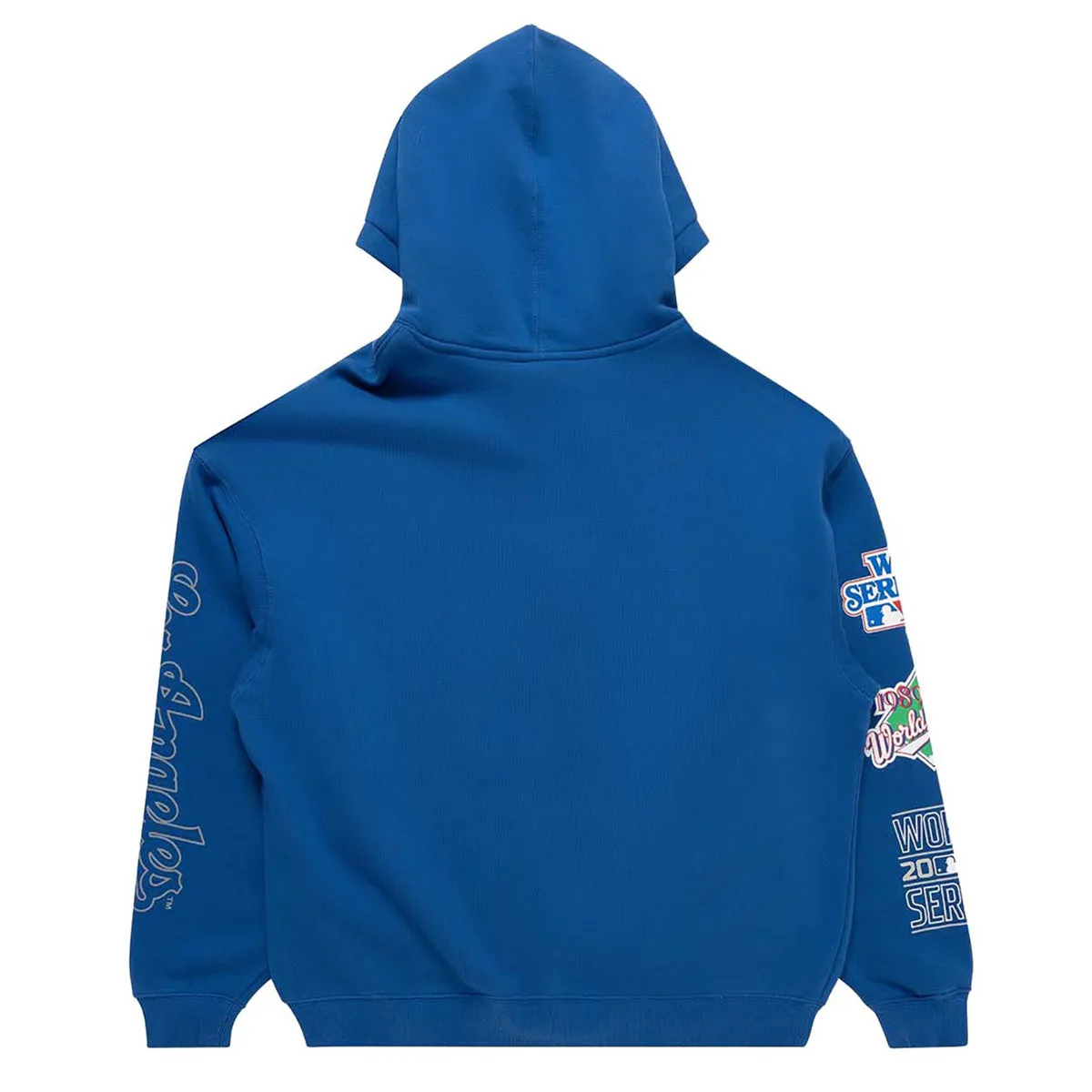 Los Angeles Dodgers Vintage OTH Hoodie MLB Faded Royal By Majestic