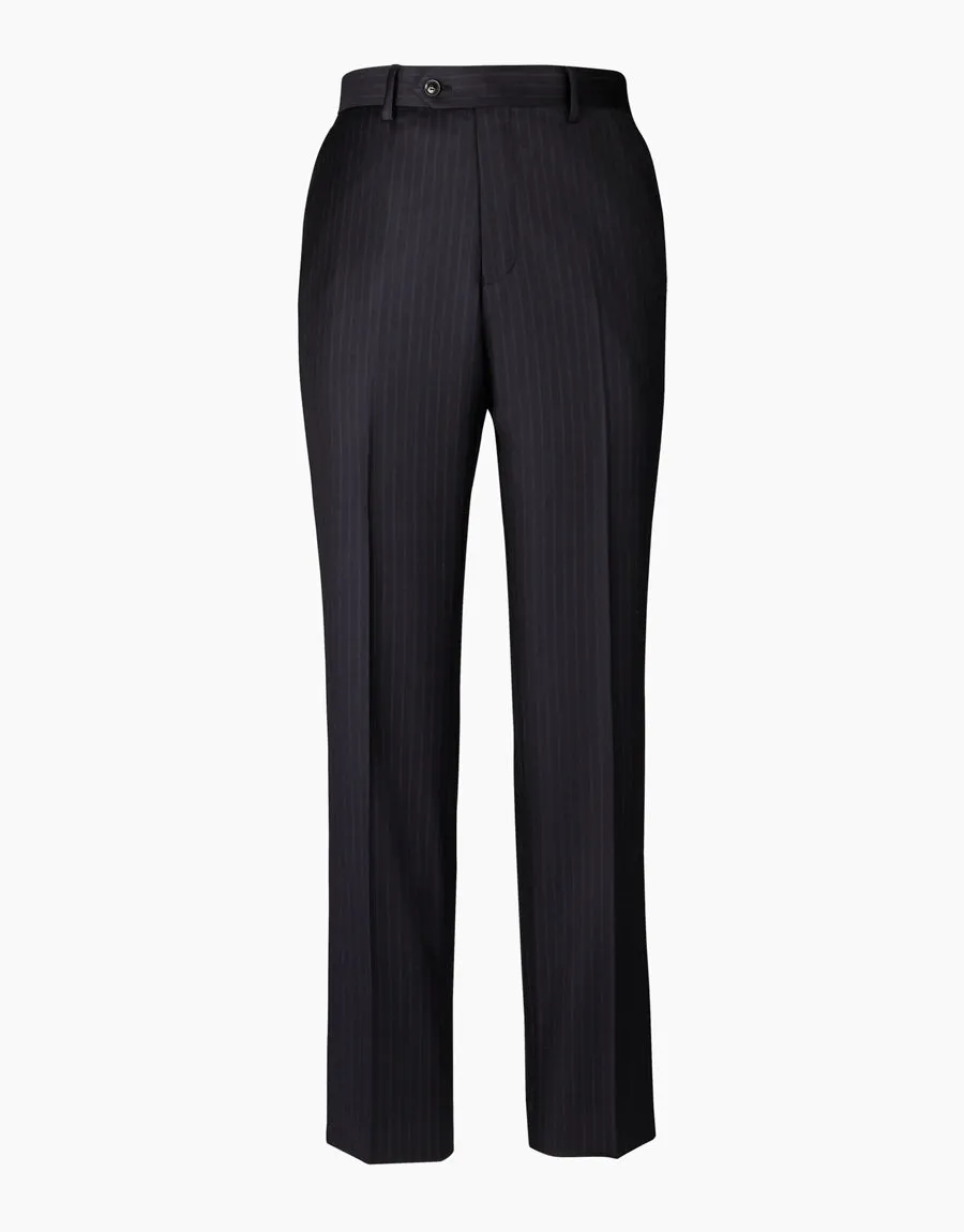 Lotus Navy Stripe Suit Trouser