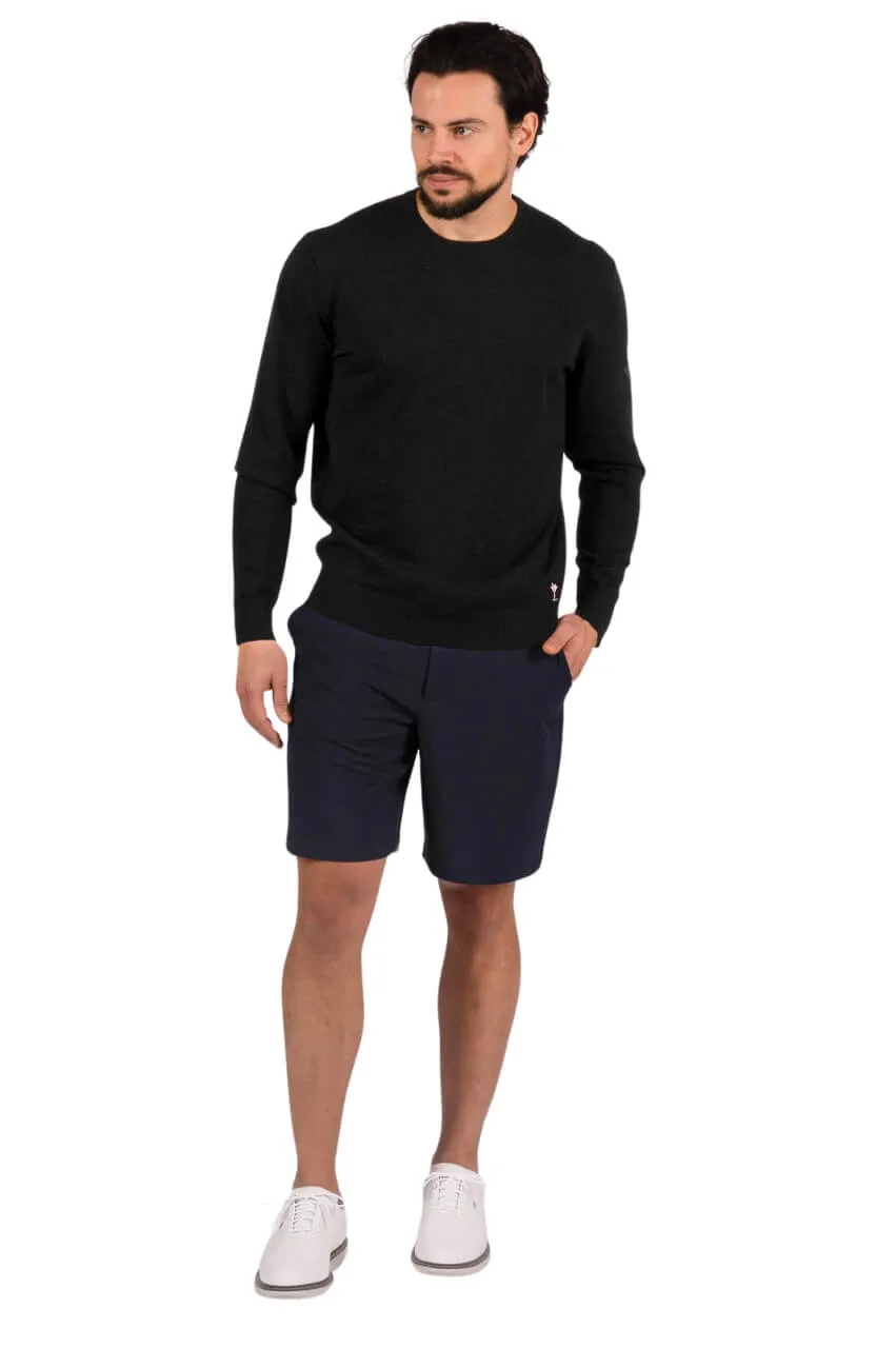 Men's Black Martini Crewneck Sweater