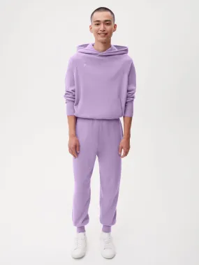 Mens Recycled Cashmere Track Pants—orchid purple