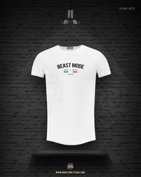 Men's  T-shirt "Beast Mode" Round Neck Long Fit MD930