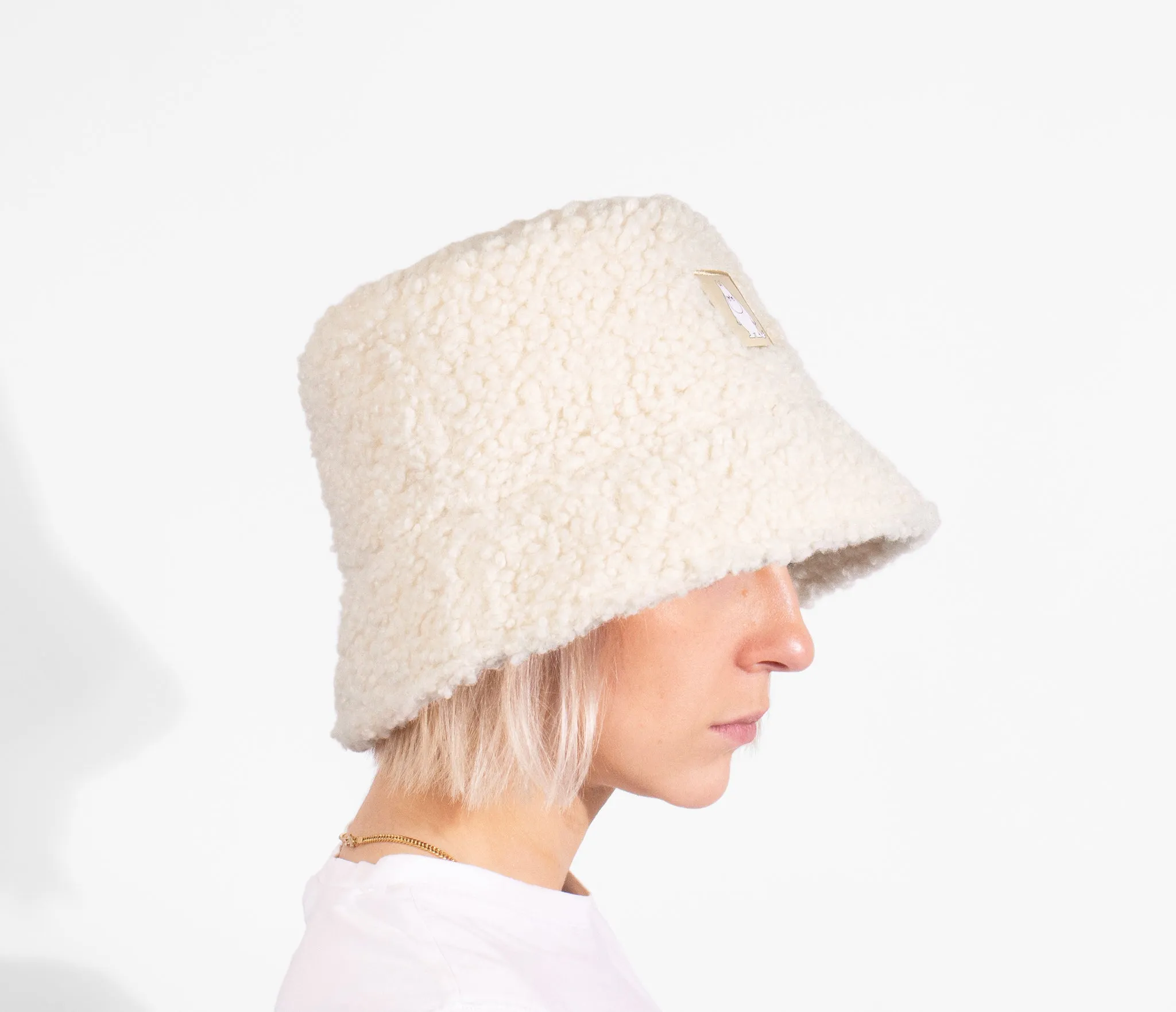 Moomintroll Angry Bucket Hat Fluffy - Offwhite