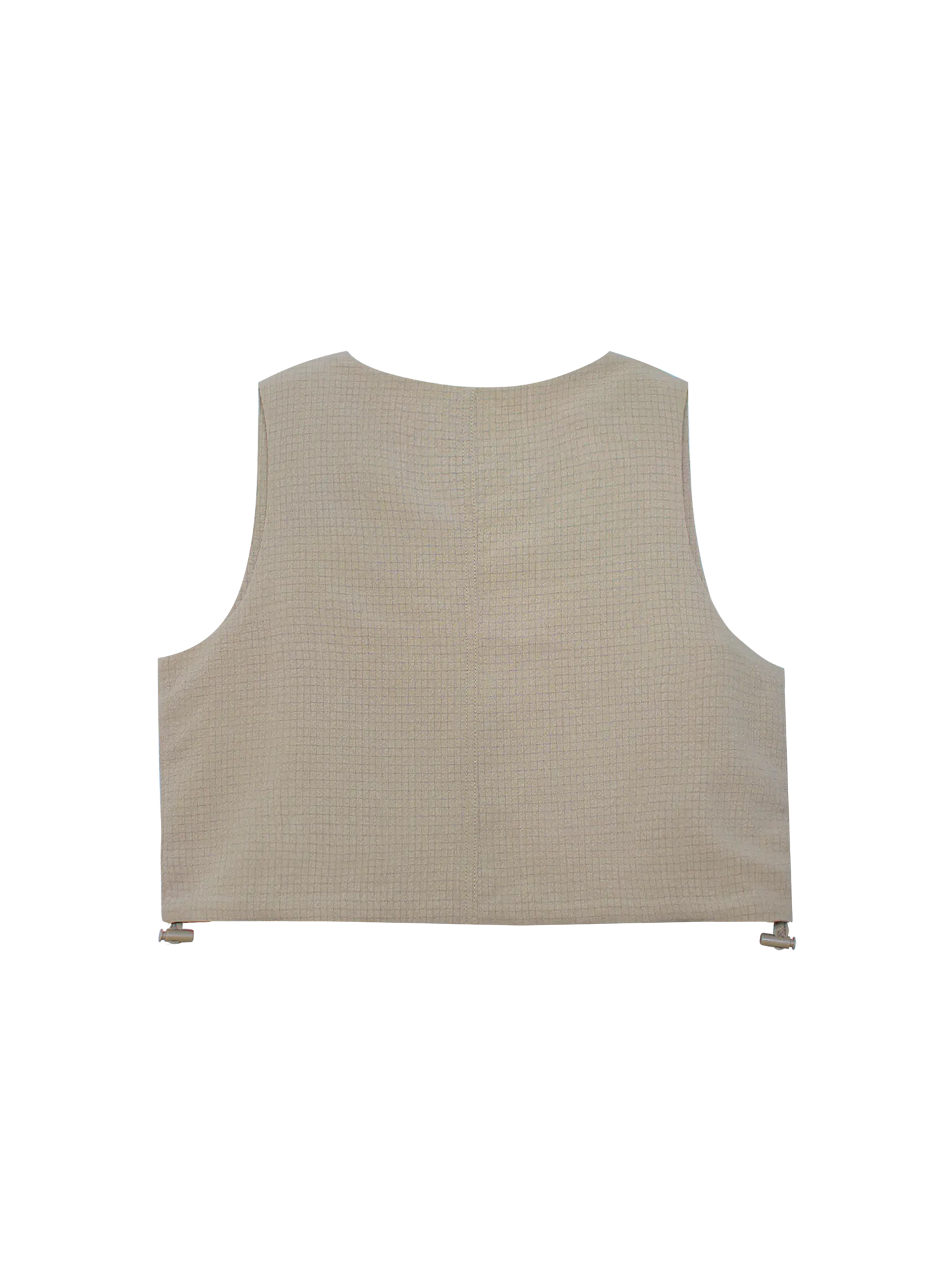 Multi-Way Vest Top (Seersucker Taupe)