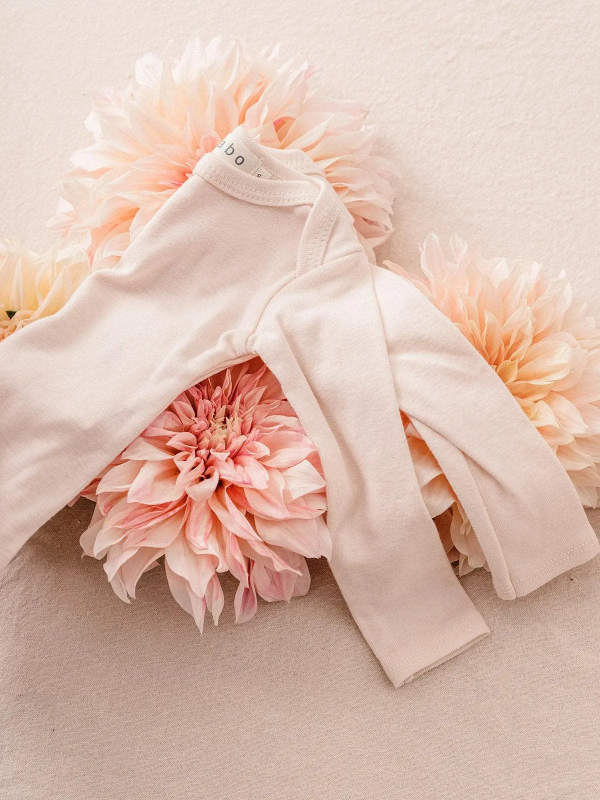 organic cotton long john - blush