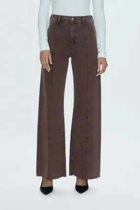 Penny High Rise Wide Leg Crop - Dark Roast