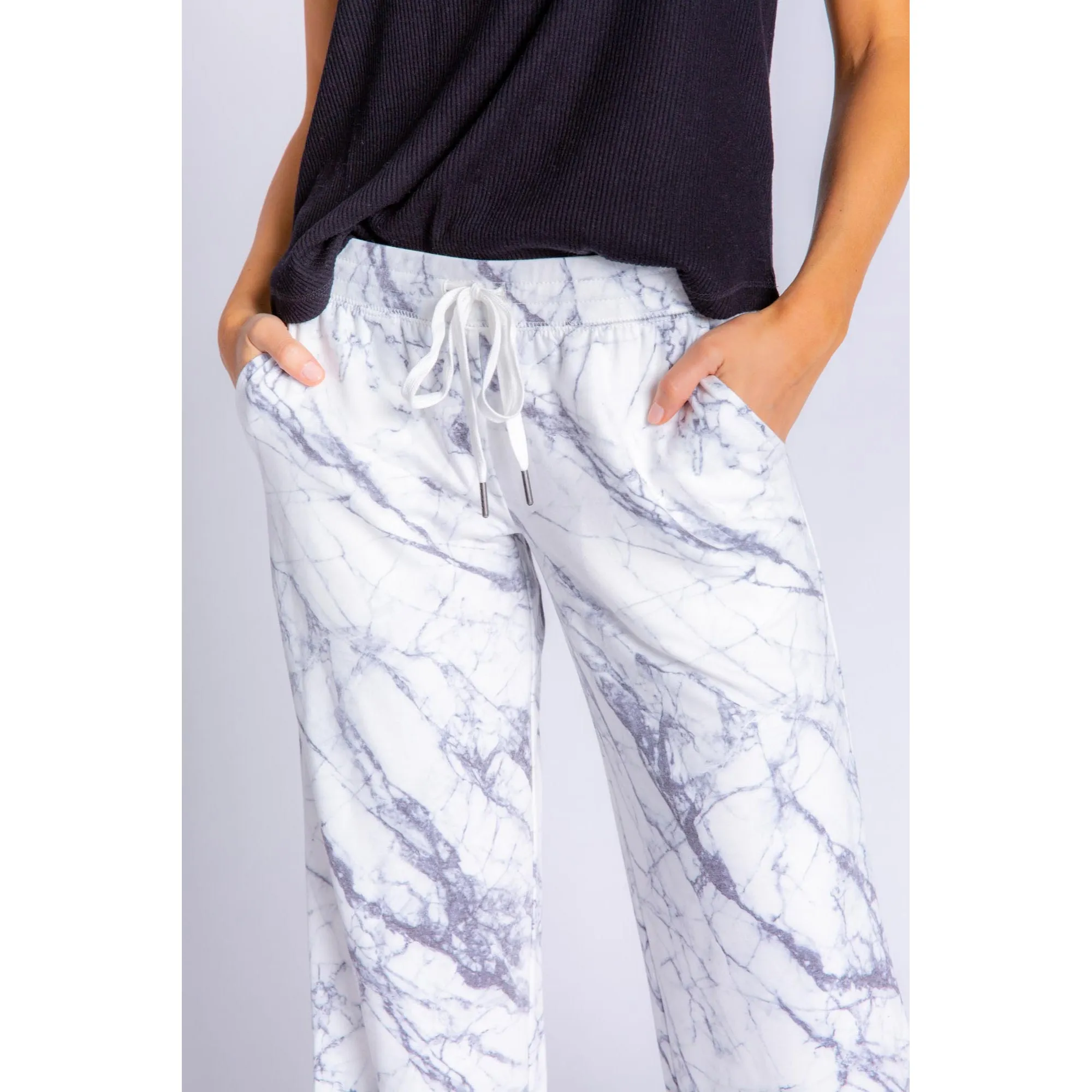 PJ Salvage Women's Midnight Marble Pants - IVORY