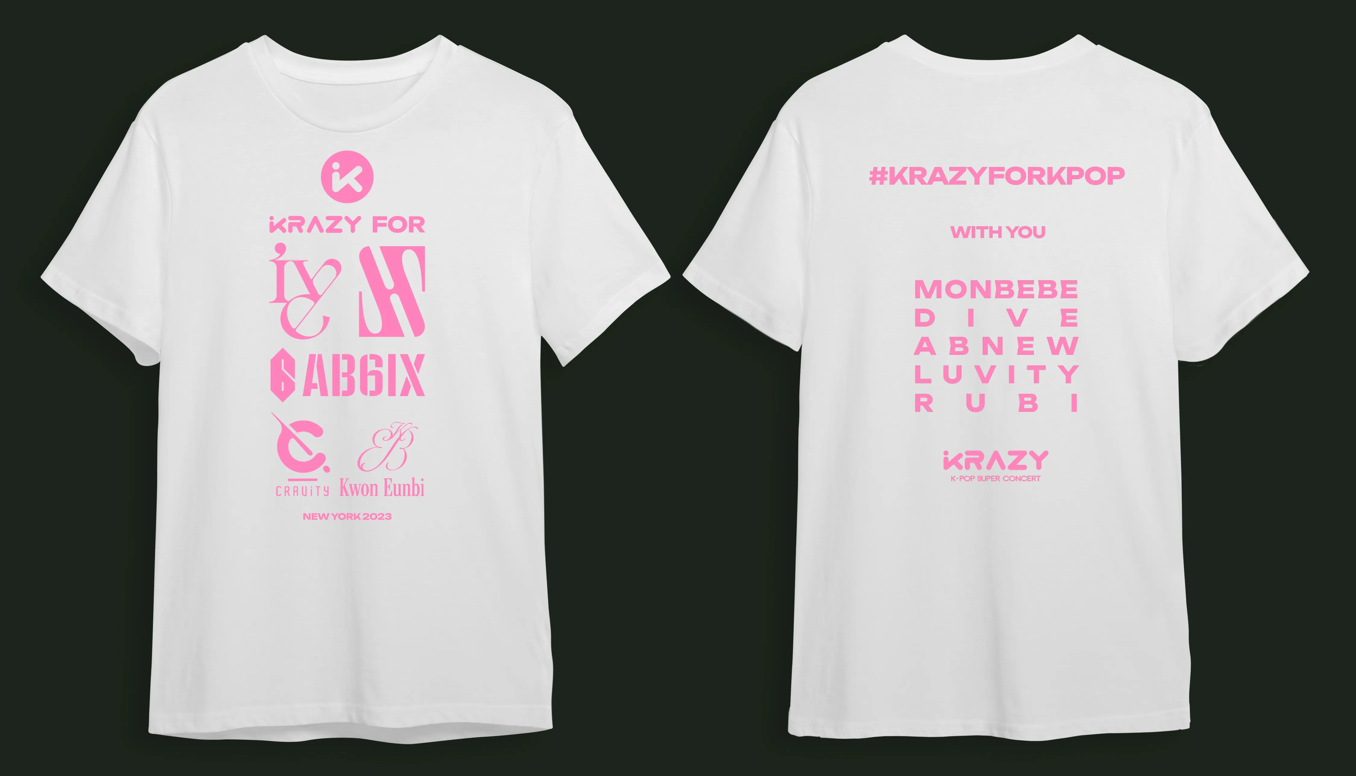 [PRE-ORDER] Krazy Super Concert Official Group T-shirt (Pickup on 8/26 at Venue)